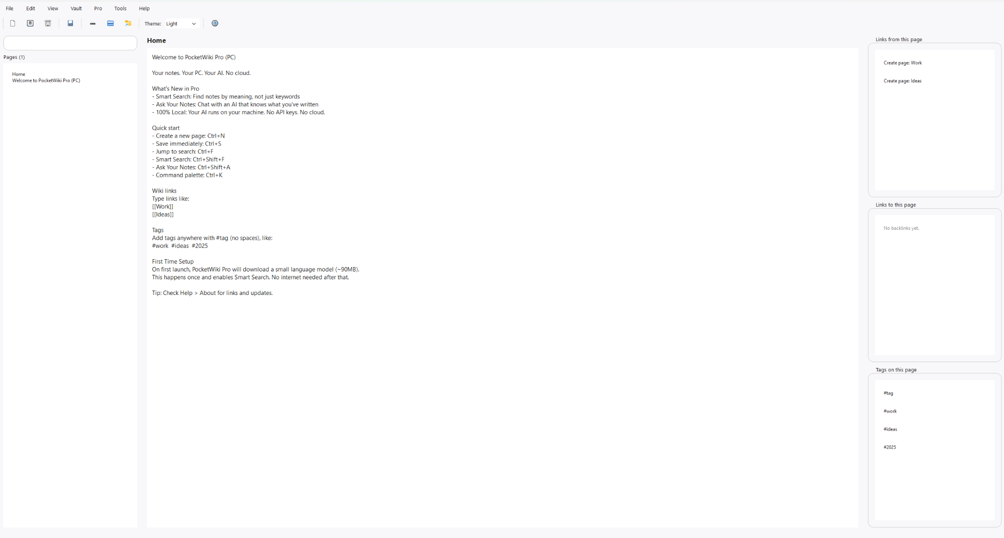 PocketWiki Pro screenshot